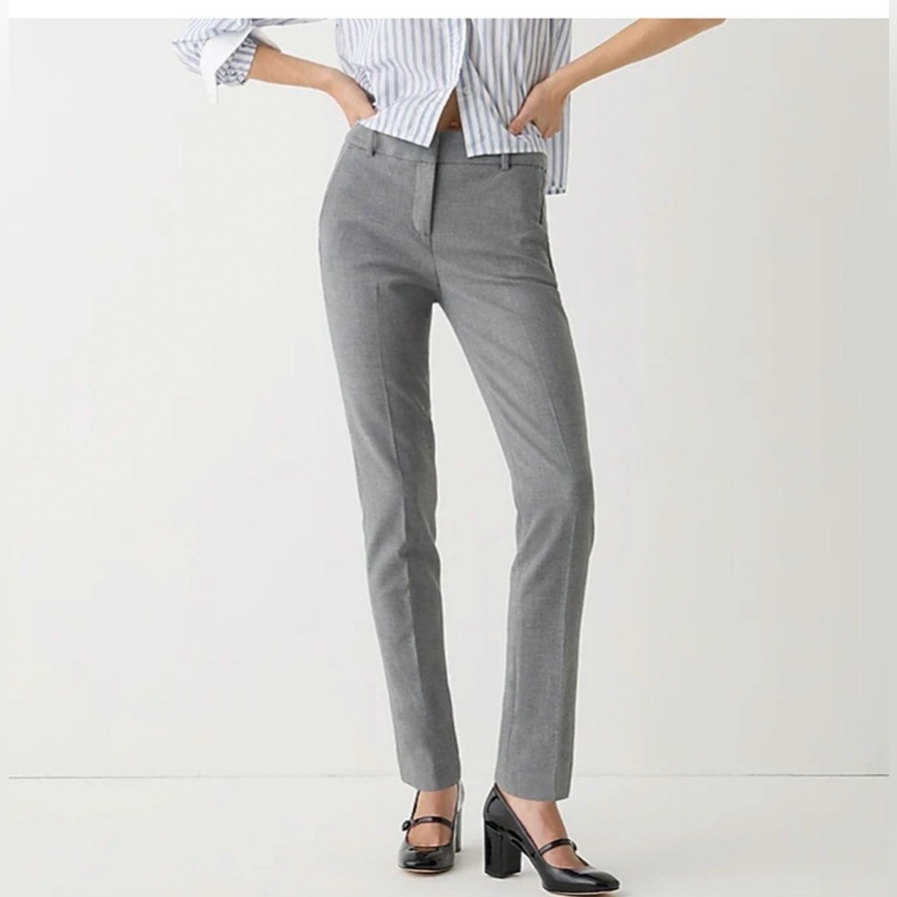 J.Crew Cameron 4 Season Stretch Trouser Pants Women’s 8 Gray Work Career Office